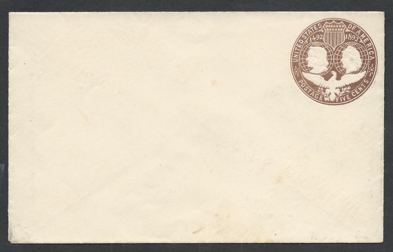 UNITED STATES SC# U350 VF LH 1893 Entire w/some soiling