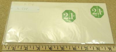 U578, 2.1c U.S. Postage Envelope qty 2