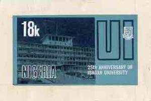 Nigeria 1973 Ibadan University - partly hand-painted artw...