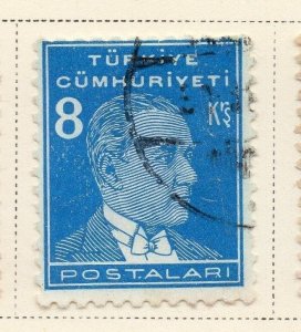 Turkey 1931-38 Early Issue Fine Used 8k. 093010