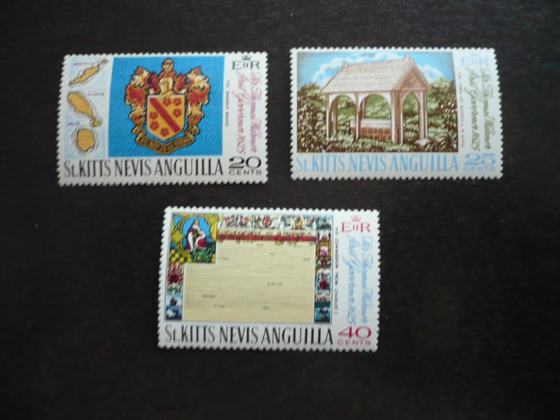 Stamps - St. Kitts Nevis - Scott# 199-201 - Mint Hinged Set of 3 Stamps