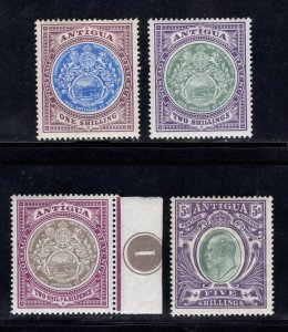 MOMEN: ANTIGUA STAMPS SG # 37-40 1903-07 MINT OG H £282 LOT #68867*