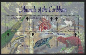 Montserrat Animals of the Caribbean MS 2003 MNH SG#MS1238