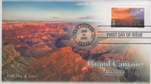 KSC Cachets Printed Add-on Cachet FDC for the 2000 Grand Canyon Airmail Stamp