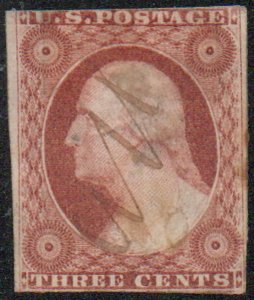 US #11 VF used, faintly canceled, very fresh color,  SUPER NICE STAMP!