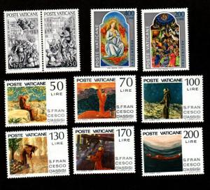 Vatican # 607-616 Mint!