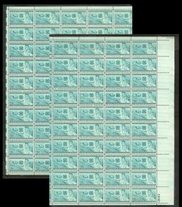 UNITED STATES (50) Complete Sheets Stamps ALL Mint Never Hinged FV=$99+