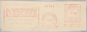 56732 - SPAIN - POSTAL HISTORY: Mechanical Postmark on CUT-OUT 1959 : Nescafe