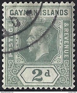 CAYMAN ISLANDS 1912 KGV 2d Pale Grey SG43 FU