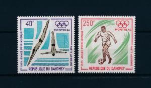 [55704] Benin Dahomey 1975 Olympic games Montreal Diving Football MNH