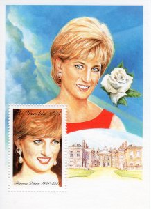 Gambia 1997 Sc#2015 Diana,Princess of Wales-Rose  (1961-1997) S/S MNH