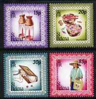 St Helena 1998 Christmas - Island Crafts set of 4 unmount...