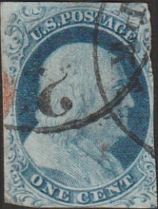 # 9 Blue Used Ben Franklin