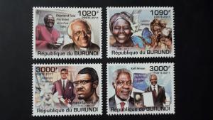 Burundi 2011. -  African personalities ** MNH complete set (perforated)