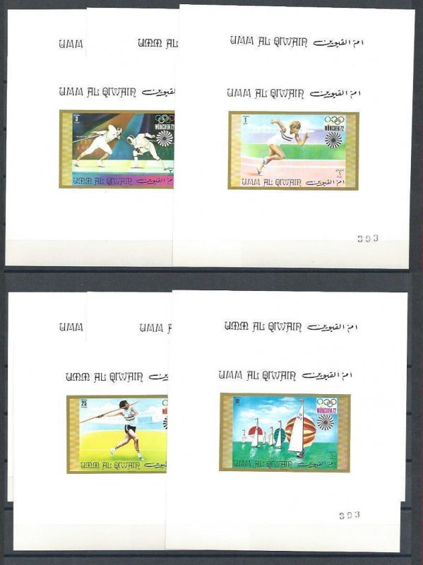 1972 Umm al Qiwain - Michel 466/475 Olympics LUXURY SHEETS 10 values MNH / **