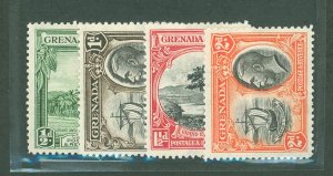 Grenada #114/115a/116a/117 Unused