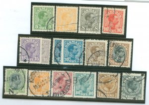 Denmark #97-100/102-104/106/ Used Single