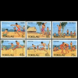 TOKELAU 1987 - Scott# 144-9 Trad.Sports Set of 6 NH