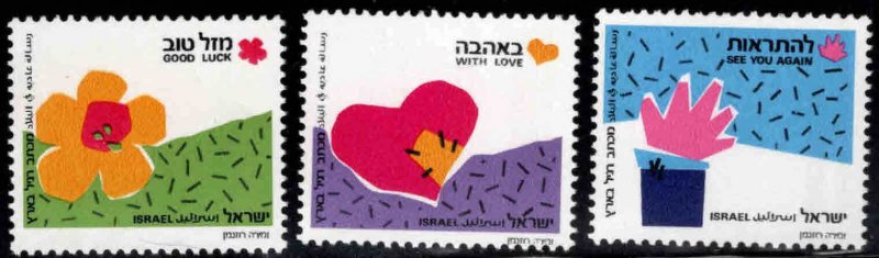 ISRAEL Scott 1035-1037 MNH** 1989 stamp set without tabs