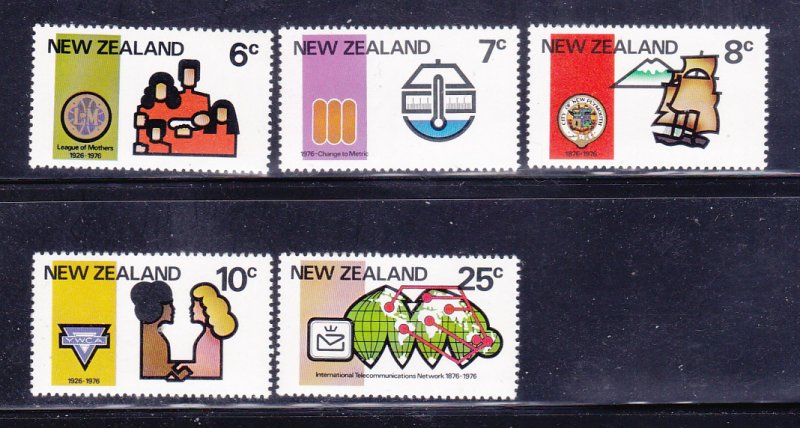 New Zealand 593-597 Set MNH Various (B)