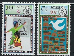 Fiji 549-50 MNH 1986 Intl Peace Year (fe2100)