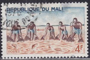 Mali 89 CTO 1966 Large Net Group Fishing