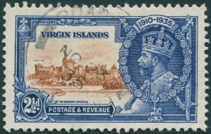 British Virgin Islands 1935 2½d brown & deep blue Jubilee SG105 used