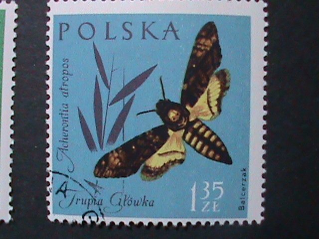 POLAND-BUTTERFLIES AND INSETS CTO STAMP-VERY FINE WE SHIP TO WORLD WIDE.