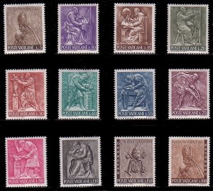 VATICAN Scott 423-32, E17-8 MNH** 1966 Art Set CV $2.40