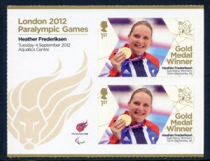 GB London 2012 Paralympics Heather Frederiksen Gold 1st Class MNH SG3391a 