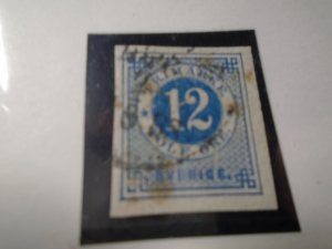 Sweden  #  32A  used   imperf