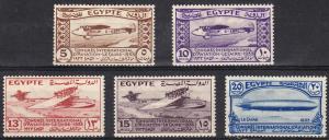 Egypt Intl. Aviation Congress (Scott #172-76) MH