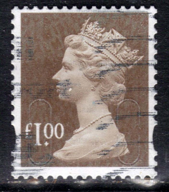 GB 2015 QE2 £1 Bistre Brown Security Machin ( M15L ) SG U2934 ( R823 )