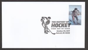 US 5253 History of Hockey Vintage BWP FDC 2017