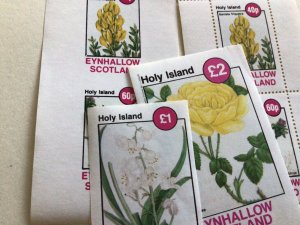 Scotland Flowers mint never hinged stamps sheets Ref R49113