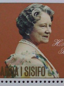 SAMOA ISLAND ISSIFO-1980 QUEEN MOTHER-ELIZABETH 80TH BIRTHDAY-MNH SHEET VF