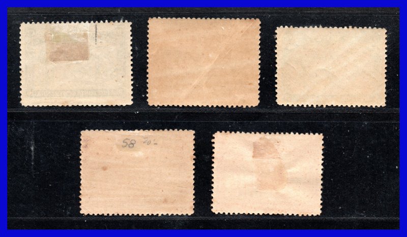 1896 - Venezuela - Scott n 137 - 141  - Lujo - VE- 32