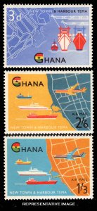 Ghana Scott 110, C3-C4 Mint never hinged.