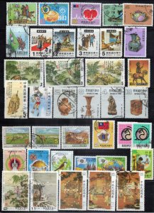 China Taiwan ROC Stamp Collection Used Landscapes Horses Art ZAYIX 0424M0040