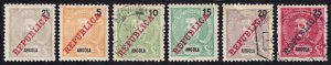 Angola Scott 88-93 (1911) Mint/Used H F-VF C 