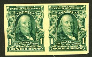 U.S. #314 MINT PAIR OG VLH