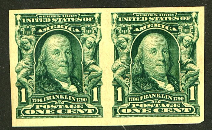 U.S. #314 MINT PAIR OG VLH