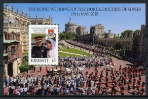 Kiribati Royalty Stamps 2018 MNH Prince Harry & Meghan Royal Wedding 1v M/S