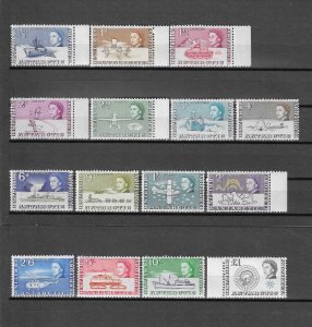 BRITISH ANTARCTIC TERRITORY 1963/69 SG 1/15 MNH