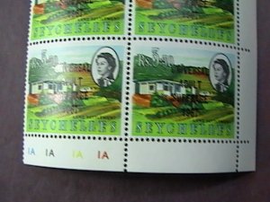 SEYCHELLES # 233-236-MINT/NEVER HINGED-COMPLETE SET OF PLATE # BLOCKS of 6--1967