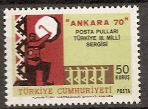 TURKEY 1856 MNH 1970 Stamp Exhib, Ankara '70