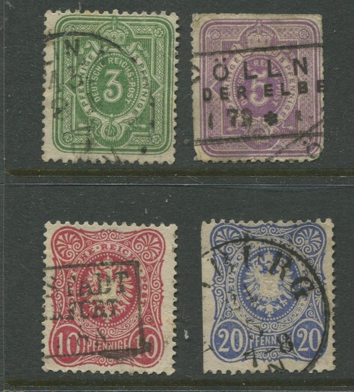 STAMP STATION PERTH Germany #29-32 with the E Used 1875 See scan