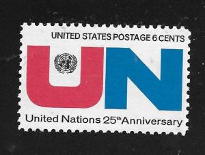 SC# 1419 - (6c) -  United Nations - 25th Anniversary MNH single