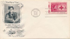 United States sc# 967 FDC - Clara Barton Red Cross - ArtCraft Cachet