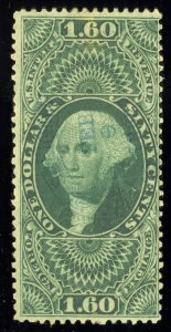 US Scott R79c Used $1.6 green Foreign Exchange Revenue Lot AR113 bhmstamps